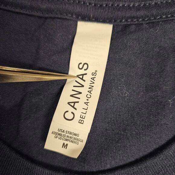 'Vendoo' reseller app logo tagline graphic tee short sleeve navy blue MED. NWOT - Picture 4 of 6